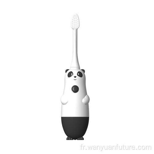 Animal Enfants Brosse à dents électriques sonores, brosse électrique à tête de brosse douce Brosse électrique